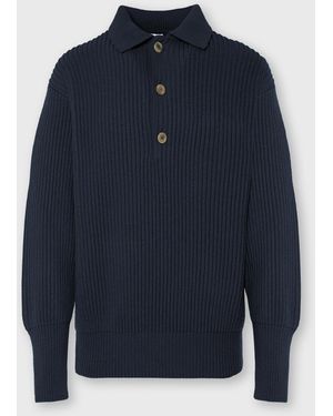 Malo Cashmere Polo Shirt - Blue