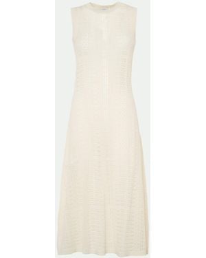 Malo Makò Cotton Dress - White