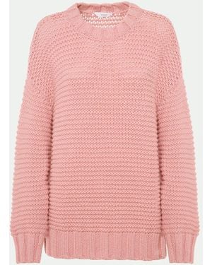 Malo Luxury Cashmere Emma Crewneck - Pink