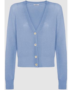 Malo Cashmere Cardigan - Blue