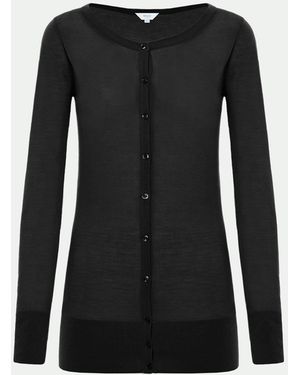 Malo Ultra-Fine Cashmere Cardigan - Black