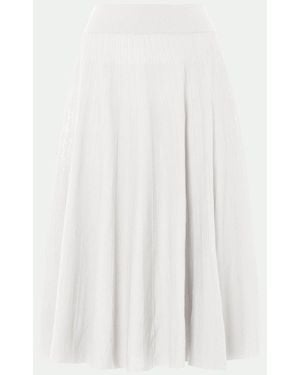 Malo Light Makò Cotton Skirt - White