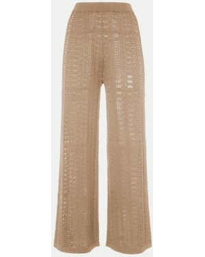 Malo Makò Cotton Pants - Natural