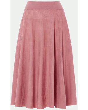 Malo Light Makò Cotton Skirt - Pink
