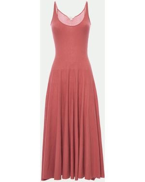 Malo Makò Cotton Dress - Red