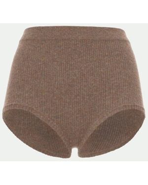 Malo Luxury Cashmere Culottes - Natural