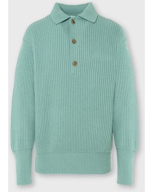 Malo Cashmere Polo Shirt - Green