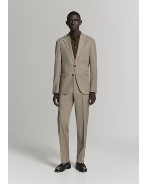 Mango Giacca Completo Milán Slim-Fit Grigio Visone - Neutro