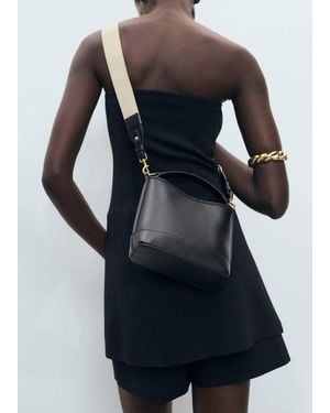 Mango Small Bucket Bag - White