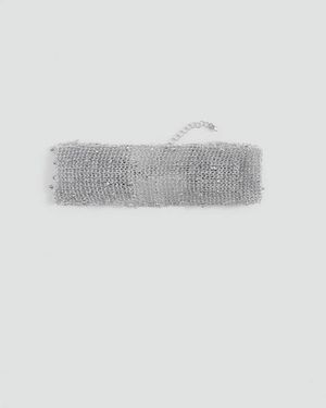 MANGO TEEN Metallic Choker - Grey