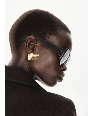 Mango Relief Earrings - Black