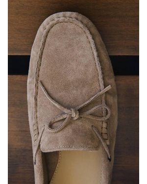Mango Driver Shoe With Laces - Multicolour