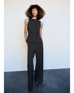 Mango Checked Combined Jumpsuit - Multicolor