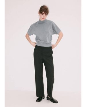 Mango Short Sleeve Jumper - Metallic