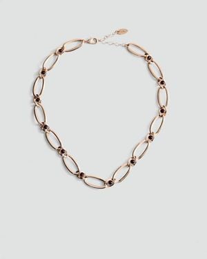 Mango Slim Chain Necklace - Metallic
