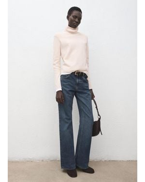 Mango Turtleneck Knitted Jumper - Blue