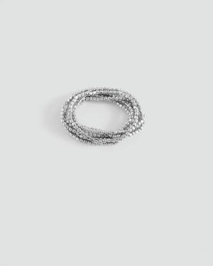 MANGO TEEN Bead Bracelet Set - Grey