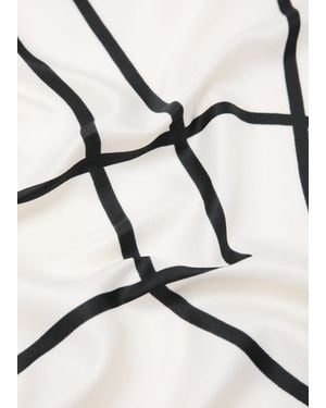 Mango Geometric Printed Foulard - Black