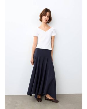 MANGO TEEN Short-Sleeve Strap Top - White