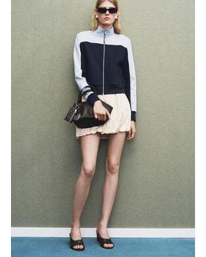 Mango Wrinkled Effect Balloon Skirt - Grey