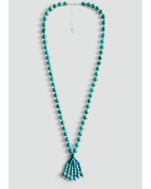 Mango Beaded Necklace - Blue