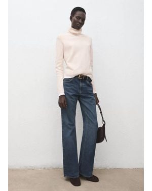 Mango Turtleneck Knitted Sweater - Blue