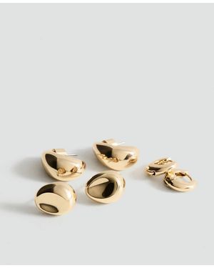 Mango Combined Earring Set - Natural