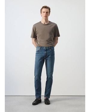 Mango Jeans Patrick Slim Fit Ultra Soft Touch Blu Scuro Vintage