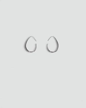 Mango Stainless Steel Hoop Earrings - Blue