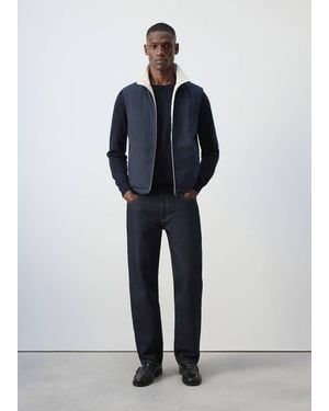 Mango Reversible Water-Repellent Gilet - Blue