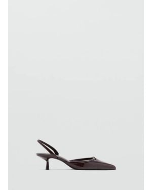 Mango Chaussures Suca Bordeaux - Blanc