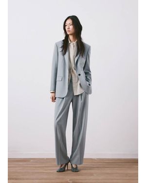 Mango Straight Suit Pants - White
