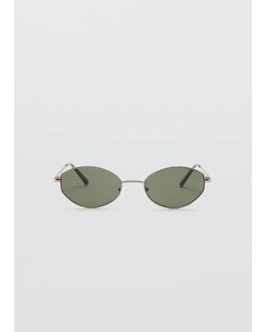MANGO TEEN Metallic Frame Sunglasses