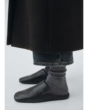 Mango Socken Aus Wollmischung - Schwarz