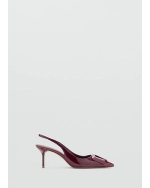 Mango Patent Heeled Shoes - Pink