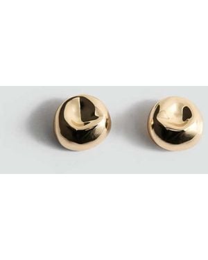 Mango Earrings With Round Relief - Multicolor