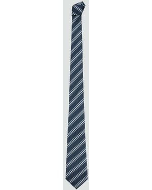 MANGO TEEN Striped Tie - Blue