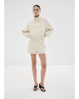 Mango Dots Bomber Jacket - Natural