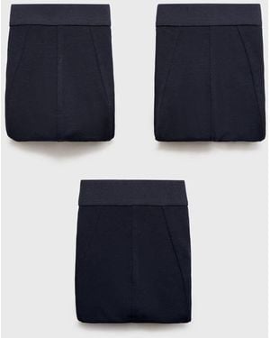Mango 3-Pack Combined Briefs - Blue