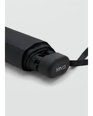 Mango Faltbarer Mini-Schirm - Schwarz