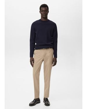 Mango Medium-Knit Regular-Fit Jumper - Blue