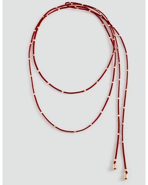 MANGO TEEN Beaded Multi-Strand Necklace - White