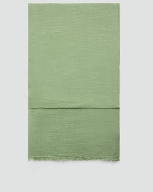 Mango Cotton Scarf - Green