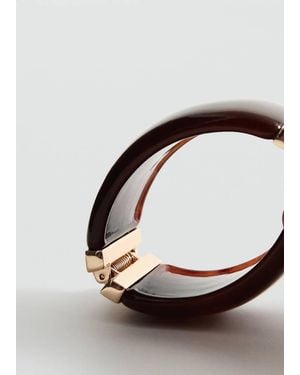 Mango Resin Cuff Bracelet - Brown