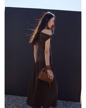 Mango Leather Handbag Leather - Blue