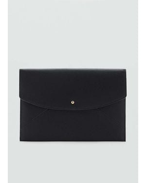 Mango Laptop Case With Flap - Black