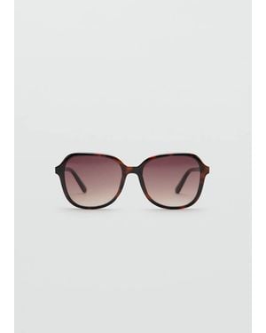 Mango Squared Frame Sunglasses - Pink
