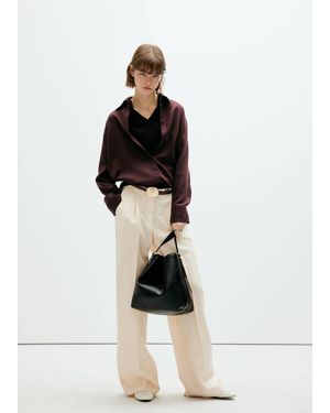 Mango Straight Lyocell Shirt - Brown