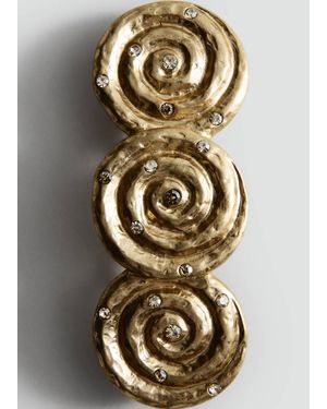 Mango Metal Spiral Hair Slide - Metallic