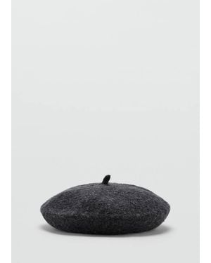 Mango Knitted Wool-Blend Beret - Multicolour